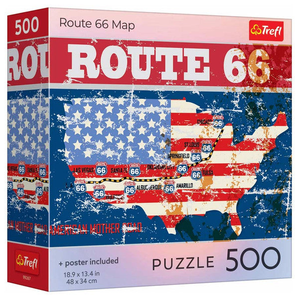 Puzzle: Route 66 Map 500 Piece