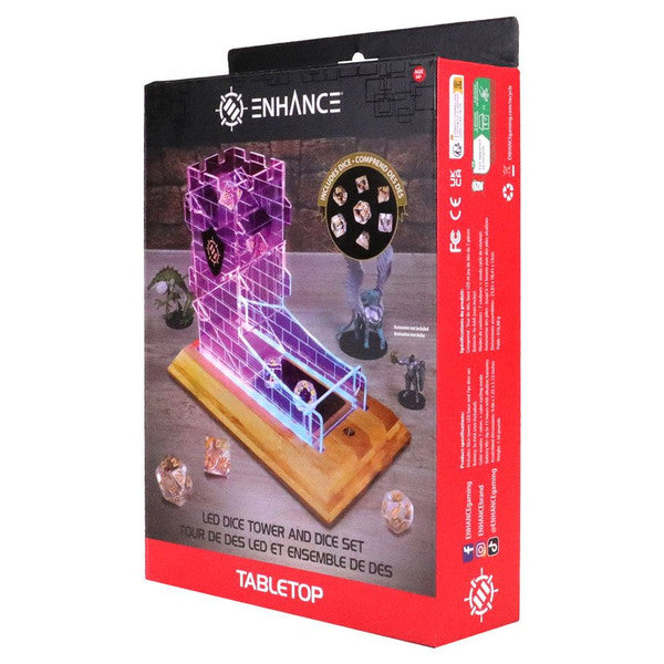 Led Dice Tower and Dice Set