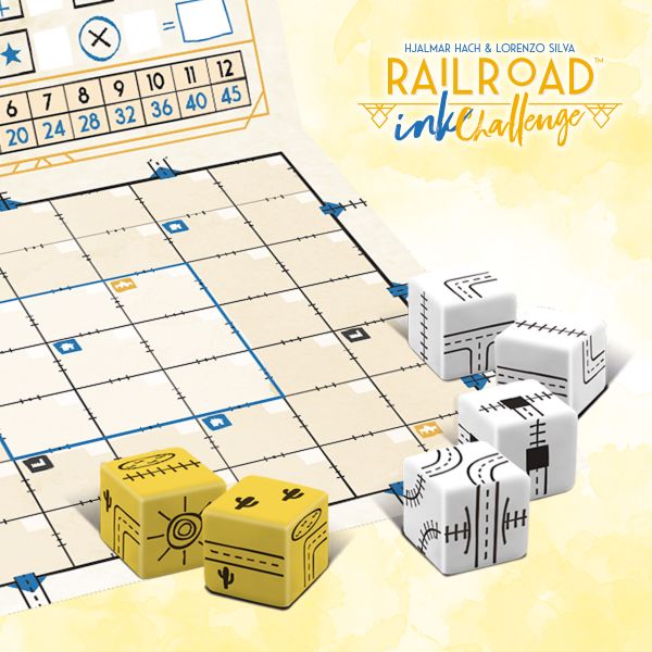 Railroad Ink Challenge - Shining Yellow Edition