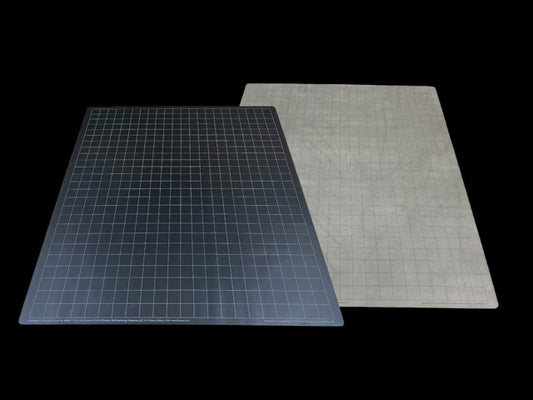 Battlemat Reversible Black Gray Squares