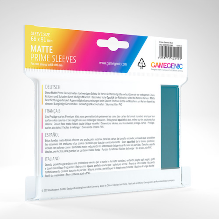 Matte Prime Card Sleeves: Blue