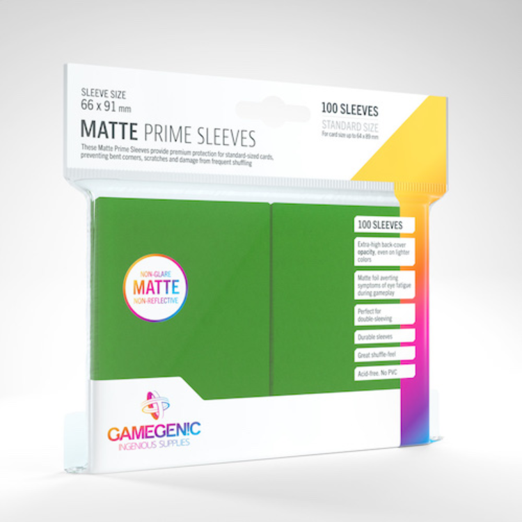 Matte Prime Card Sleeves: Green