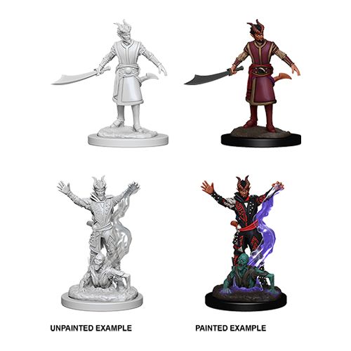 Dungeons and Dragons: Nolzur's Marvelous Unpainted Miniatures - Male Tiefling Warlock