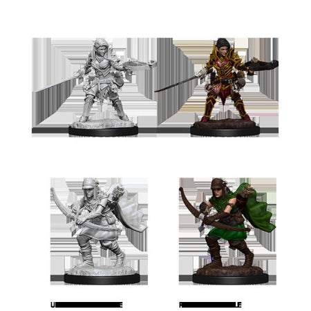 Pathfinder: Deep Cuts Unpainted Miniatures - Half-Elf Female Ranger
