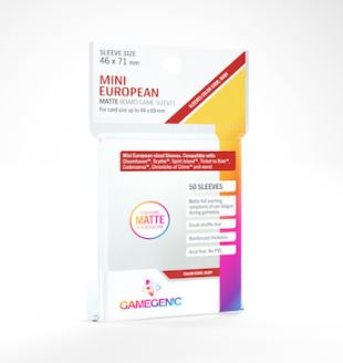 MATTE Mini European-Sized Boardgame Sleeves 46 x 71 mm