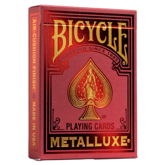 Bicycle: Metalluxe Playing cards red