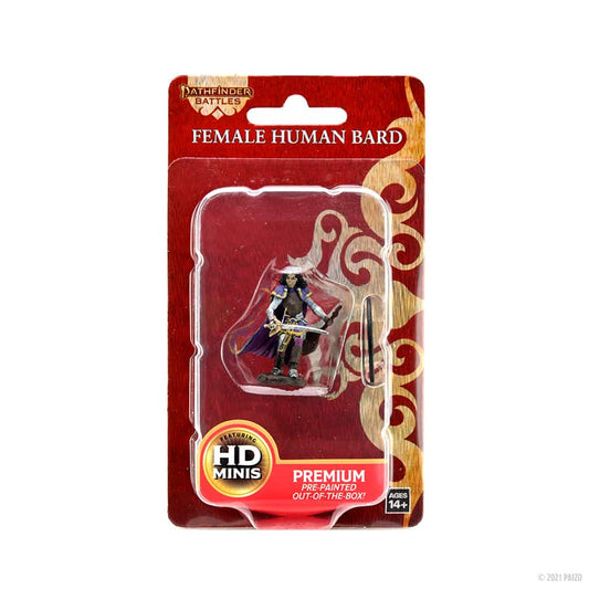 Pathfinder Battles: Premium Painted Figure: Human Bard Female